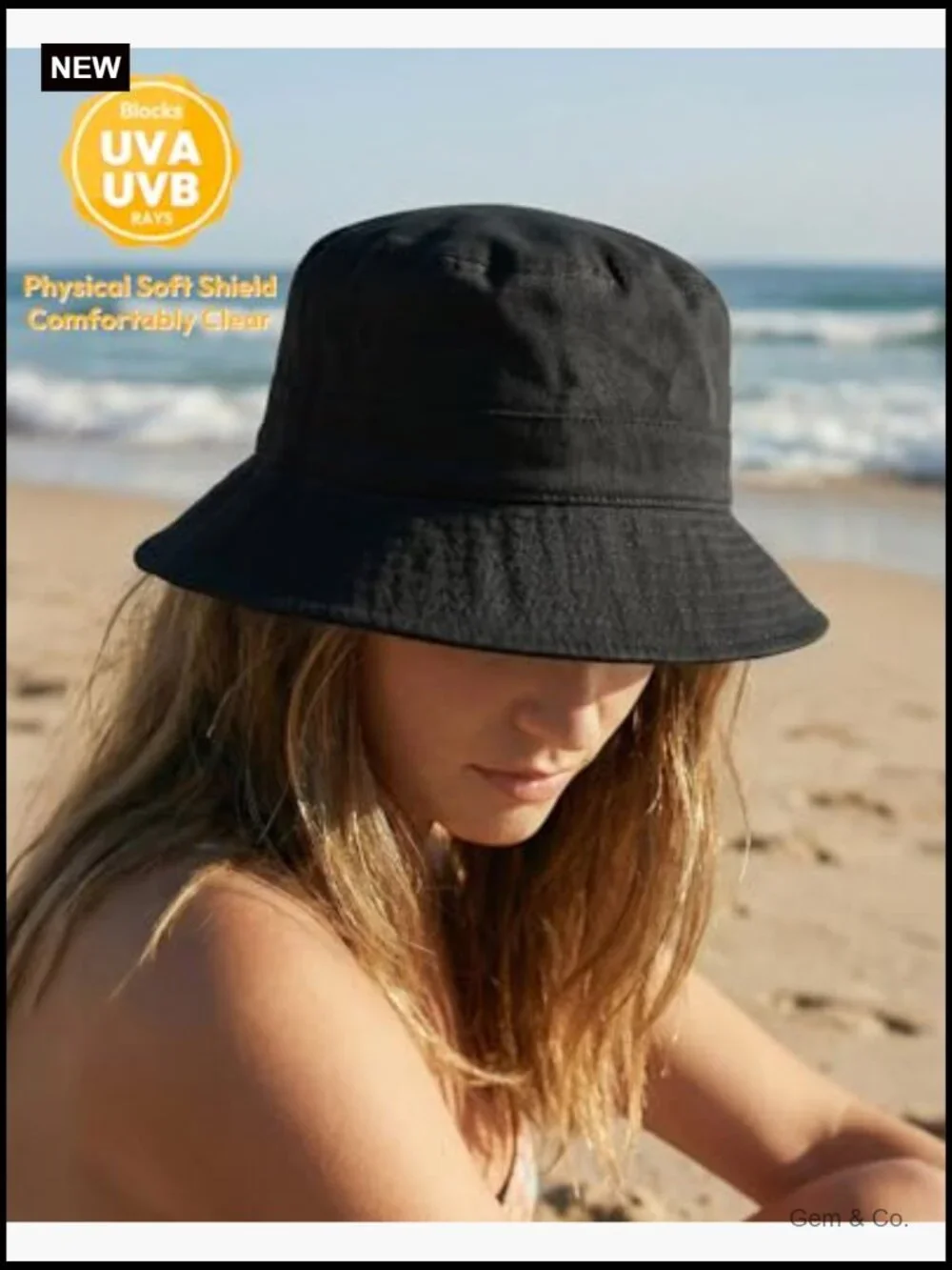 Bucket Sun Hat Packable Cotton Summer Beach Fishing Outdoor